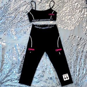 Off white leggings set
